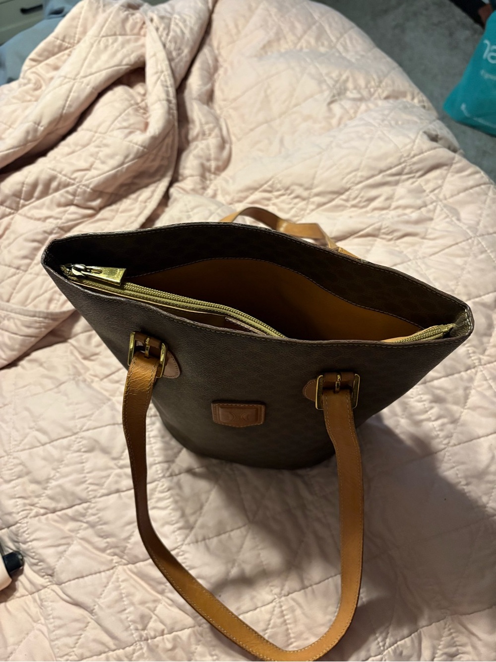 Auth. Vintage 1996 Céline Macadam Bucket Tote Shoulder Bag In Classic Monogram - Picture 11 of 16